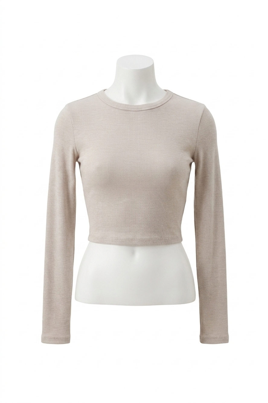 NEW ENZA COSTA silk knit long sleeve tuck top in salt